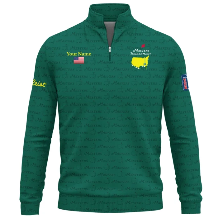 Titleist Masters Tournament Designed for True Fans Quarter Zip Sweatshirt QTMT081025AA2TL-QTZ
