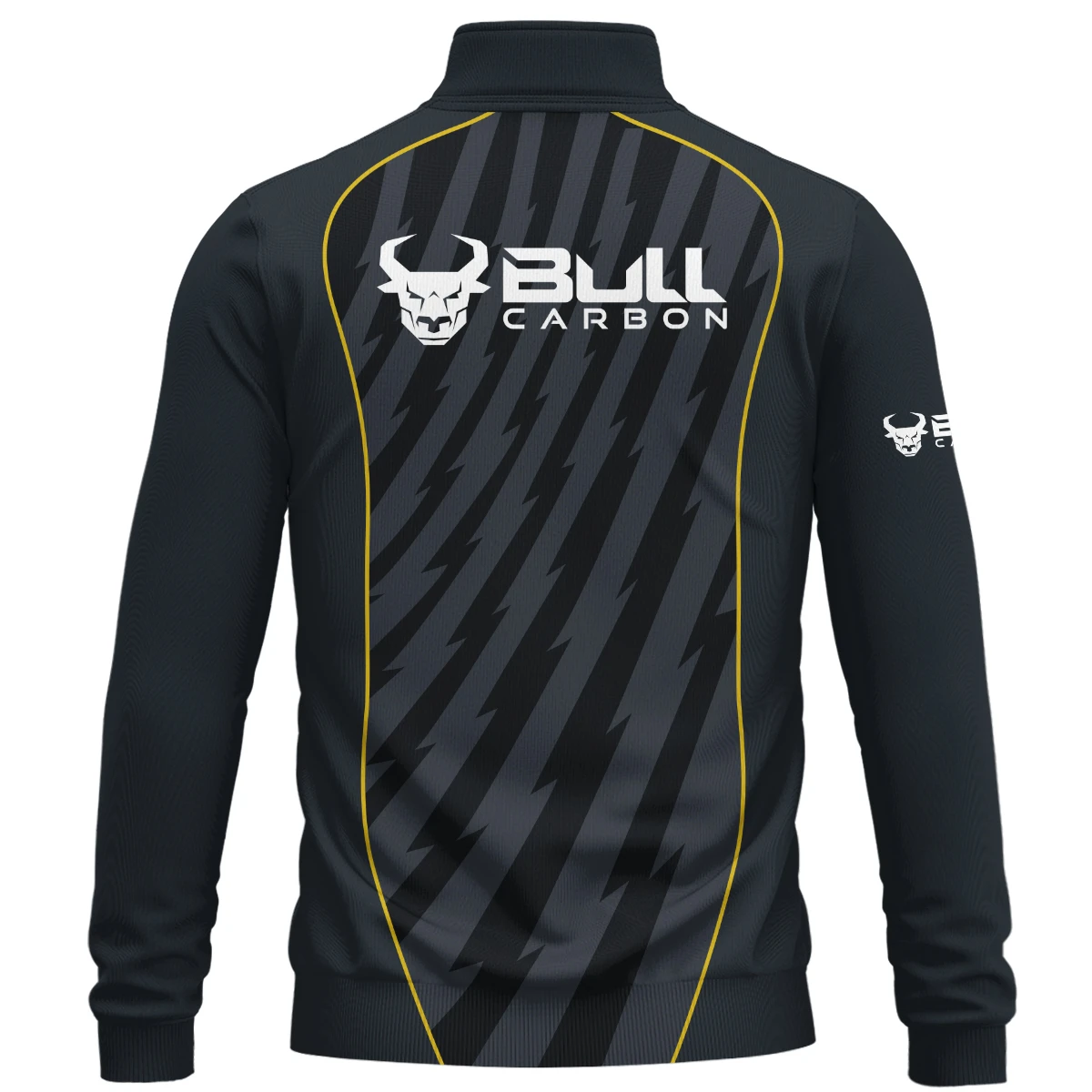 Bull Carbon All Over Prints- Personalized Quarter Zip Sweatshirt QTBLA011125A1BLC-QTZ - Image 3