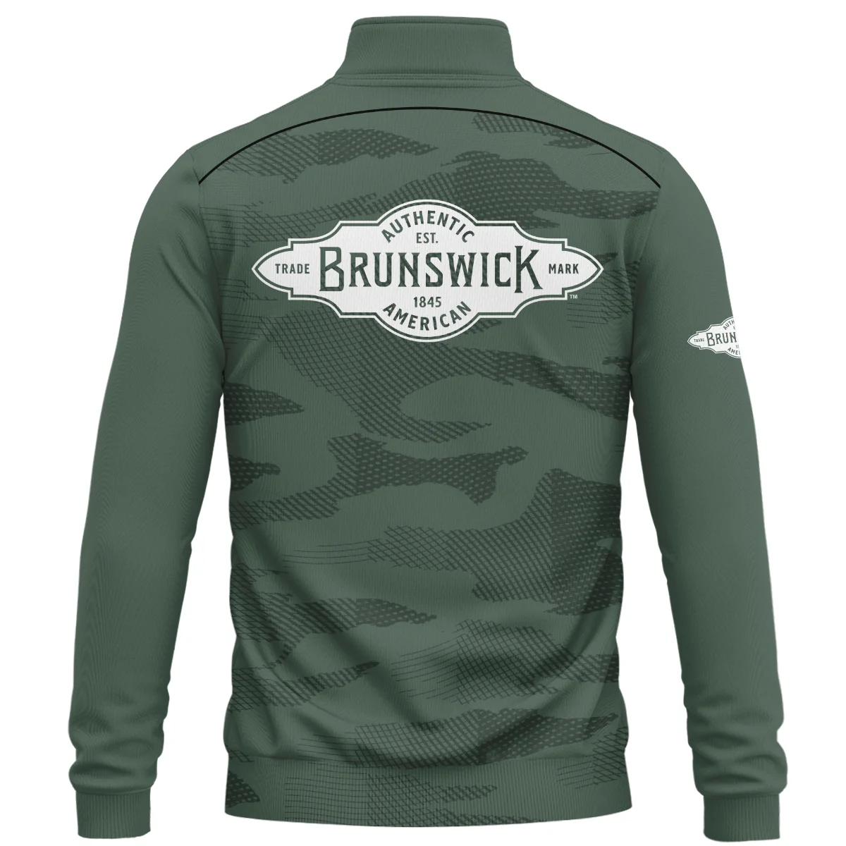 Brunswick Billiards All Over Prints- Personalized Quarter Zip Sweatshirt QTBLA041125A1BRW-QTZ - Image 3
