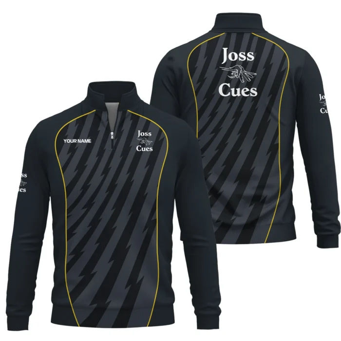 Joss Cues All Over Prints- Personalized  Quarter Zip Sweatshirt QTBLA011125A1JOS-QTZ