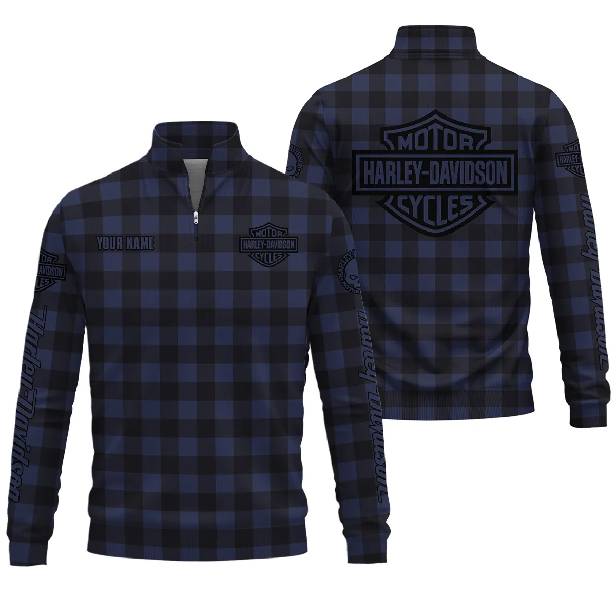 Harley-Davidson Motorcycle Quarter Zip Sweatshirt Gift Fan Love QTHD261225AHD3-QTZ