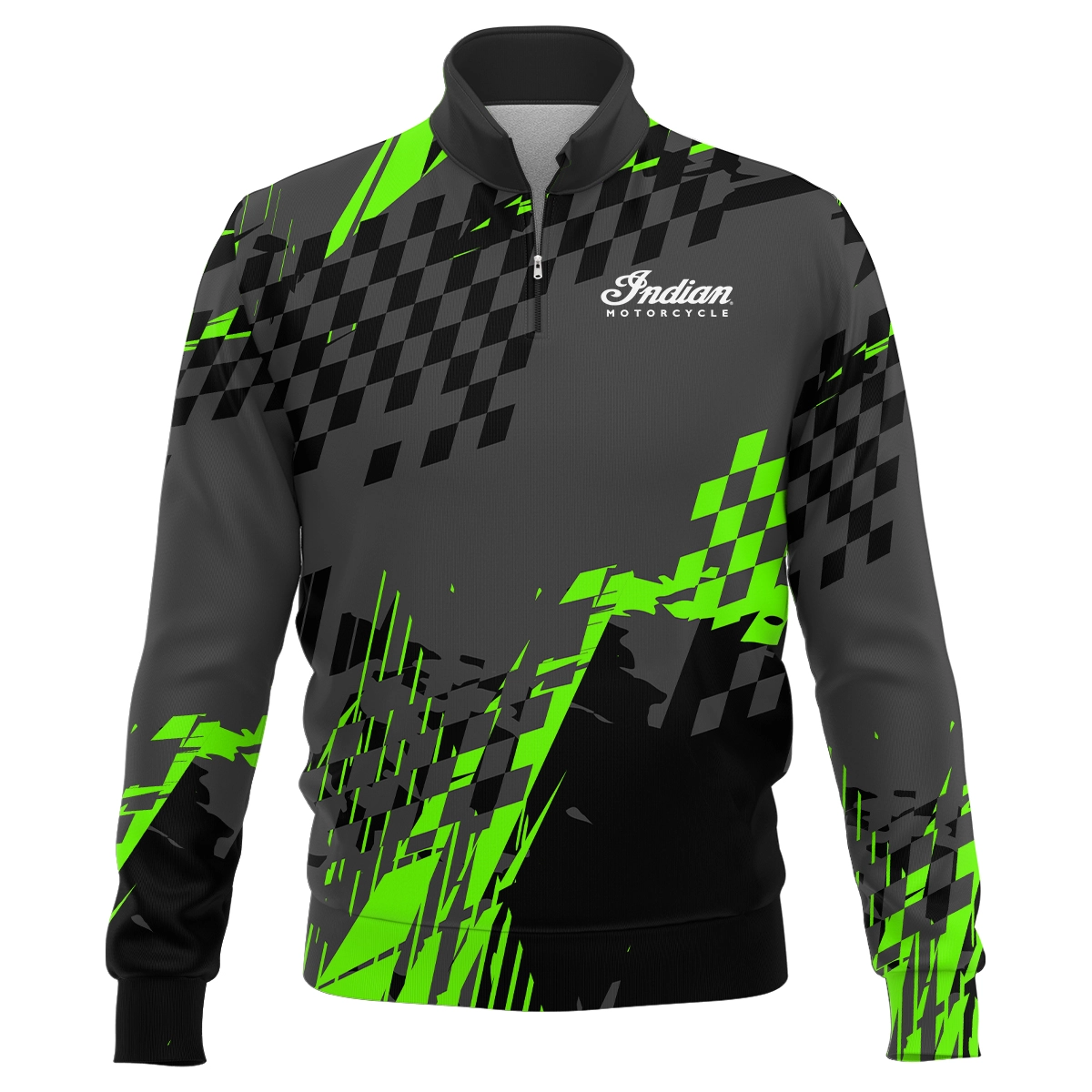 Indian Motorcycle Motorcycles Exclusive Logo Quarter-Zip Sweatshirt HOMO190725A01IND-QTZ
