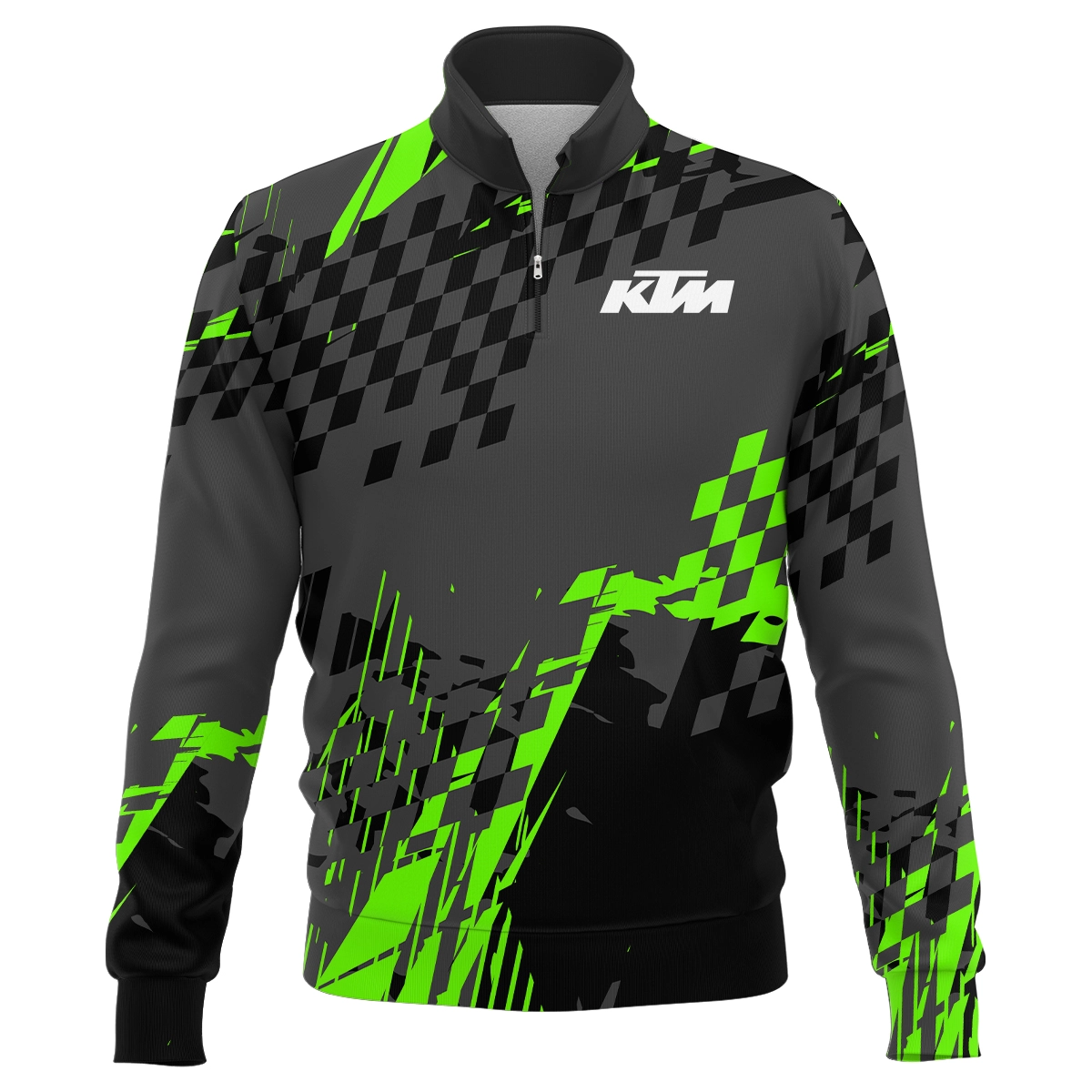 KTM Motorcycles Exclusive Logo Quarter-Zip Sweatshirt HOMO190725A01KTM-QTZ