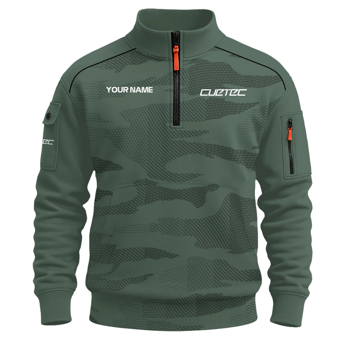 Cuetec All Over Prints- Personalized Sweatshirt Zipper QTBLA041125A1CTC-SHZ - Image 2