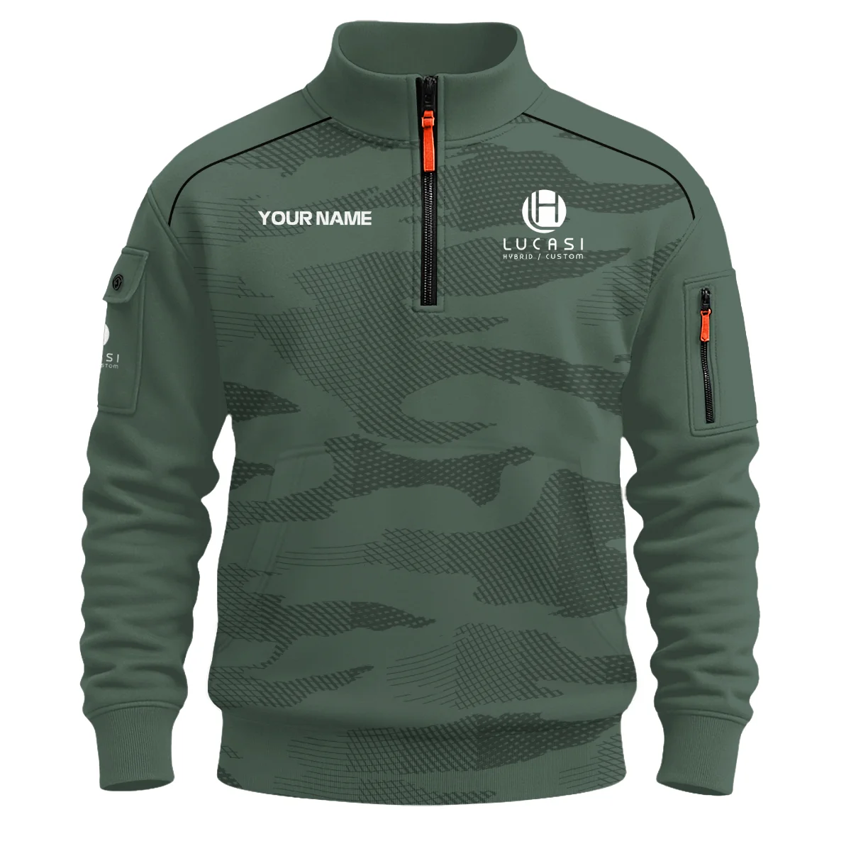 Lucasi All Over Prints- Personalized Sweatshirt Zipper QTBLA041125A1LUC-SHZ - Image 2