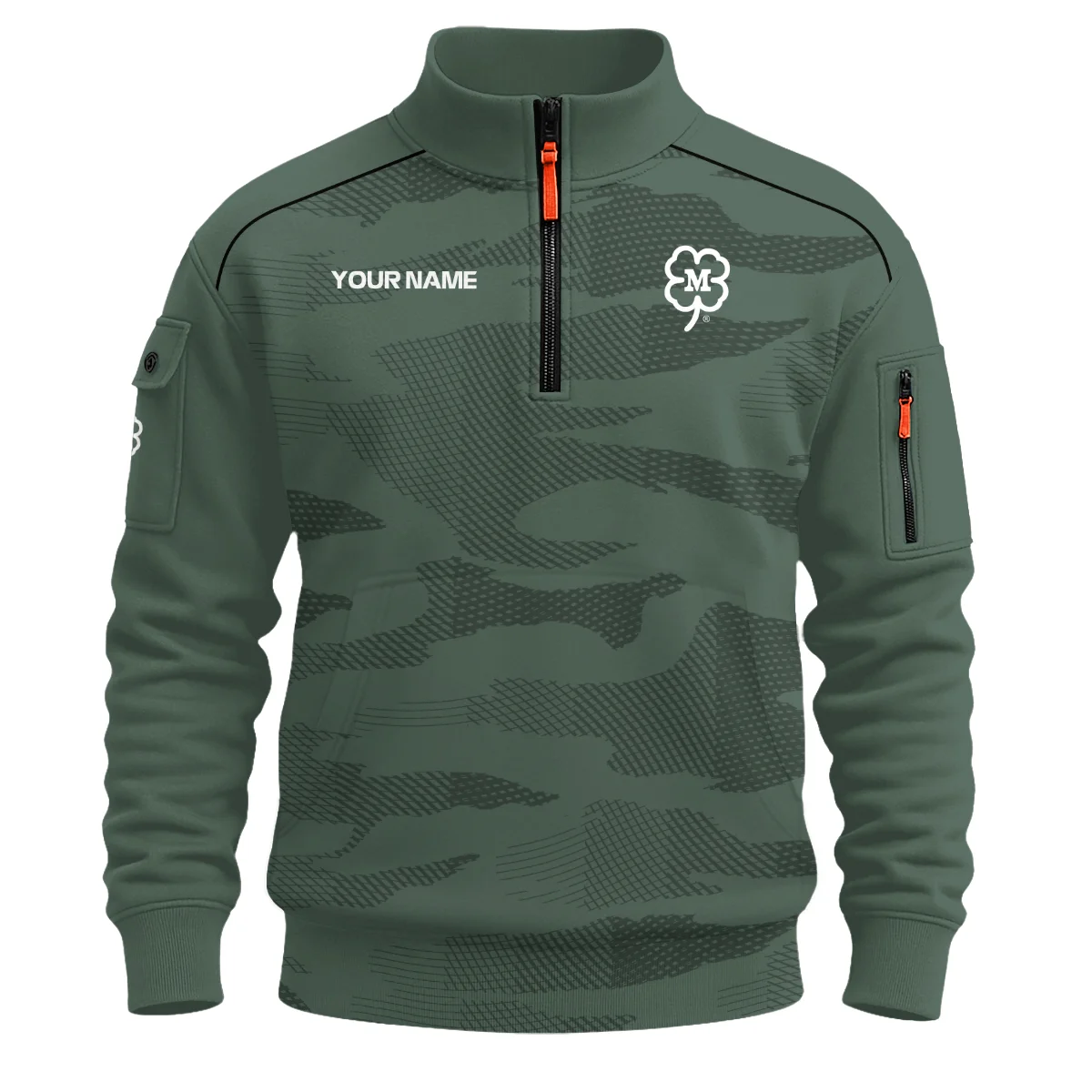 McDermott All Over Prints- Personalized Sweatshirt Zipper QTBLA041125A1MCD-SHZ - Image 2