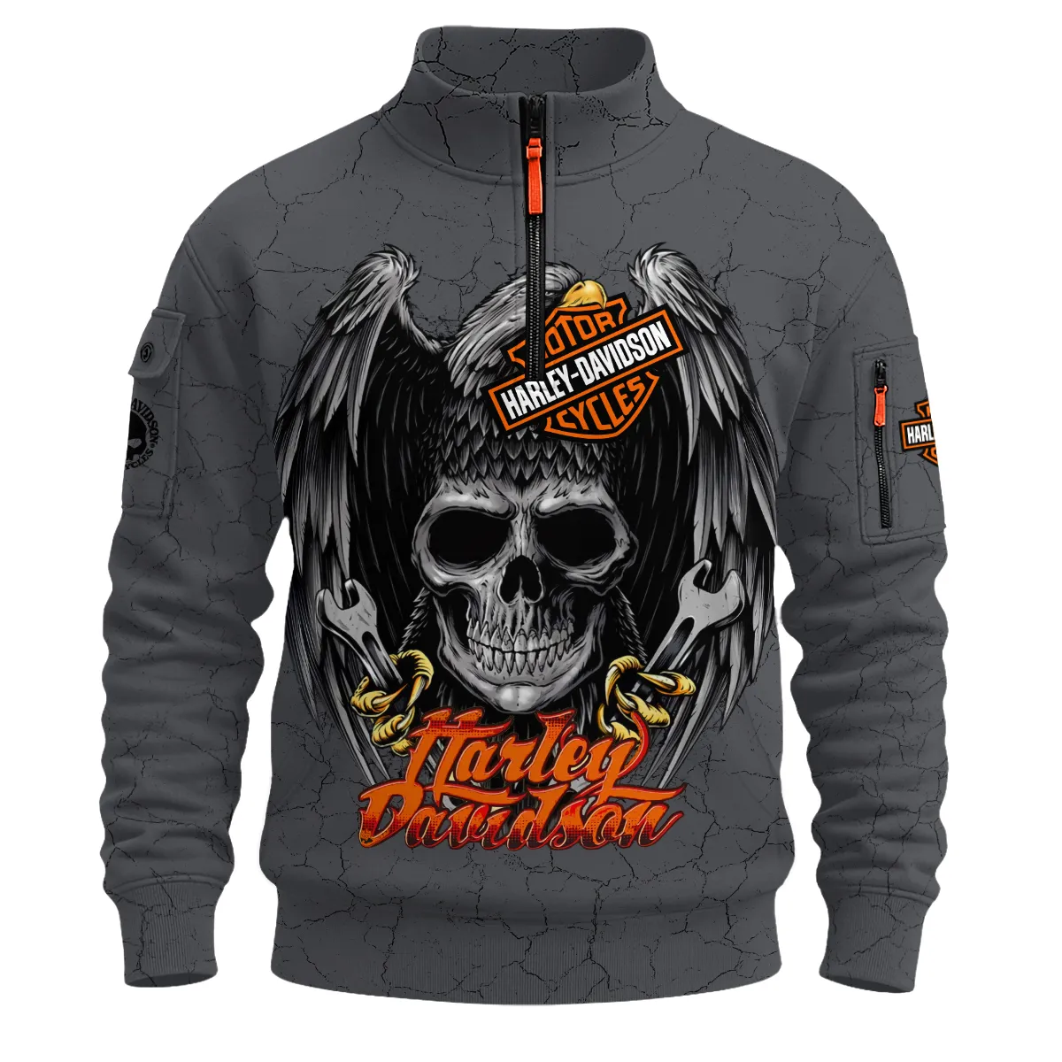 Harley-Davidson Motorcycle Sweatshirt Zipper Gift Fan Love QTHD261225AHD1-SHZ - Image 2