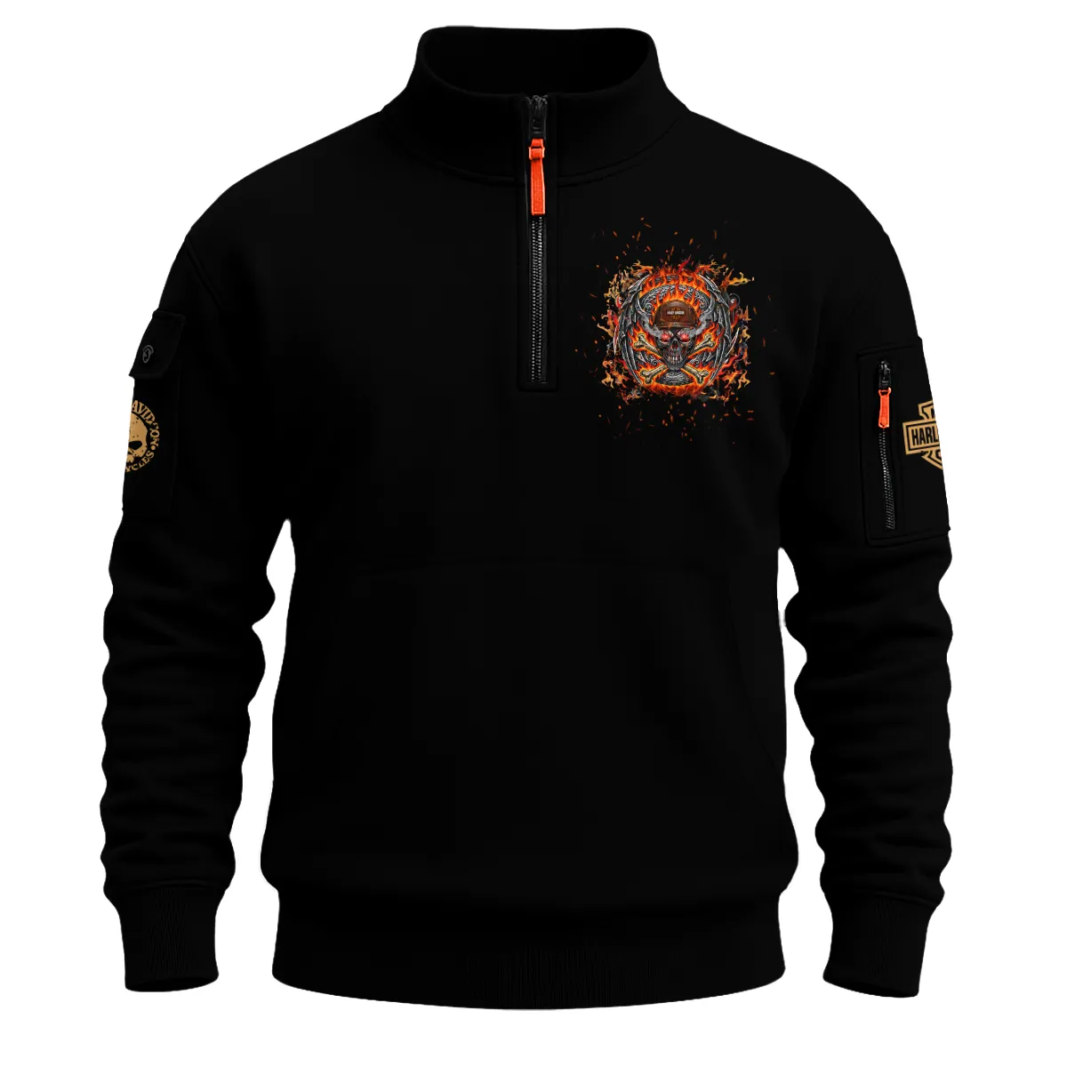 Harley-Davidson Motorcycle Sweatshirt Zipper Gift Fan Love QTHD261225AHD2-SHZ - Image 2