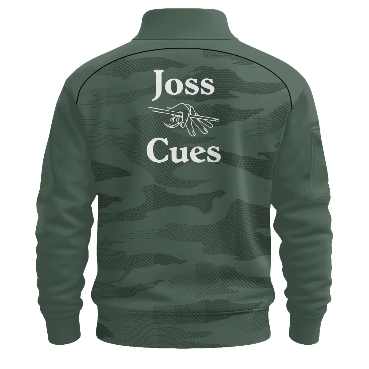 Joss Cues All Over Prints- Personalized Sweatshirt Zipper QTBLA041125A1JOS-SHZ - Image 3