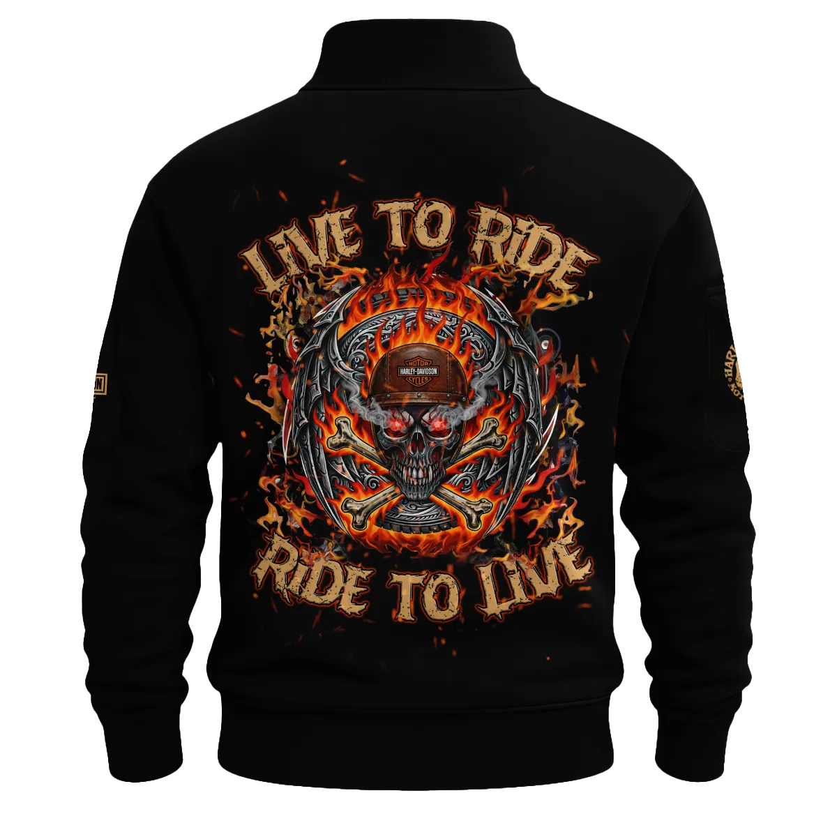 Harley-Davidson Motorcycle Sweatshirt Zipper Gift Fan Love QTHD261225AHD2-SHZ - Image 3