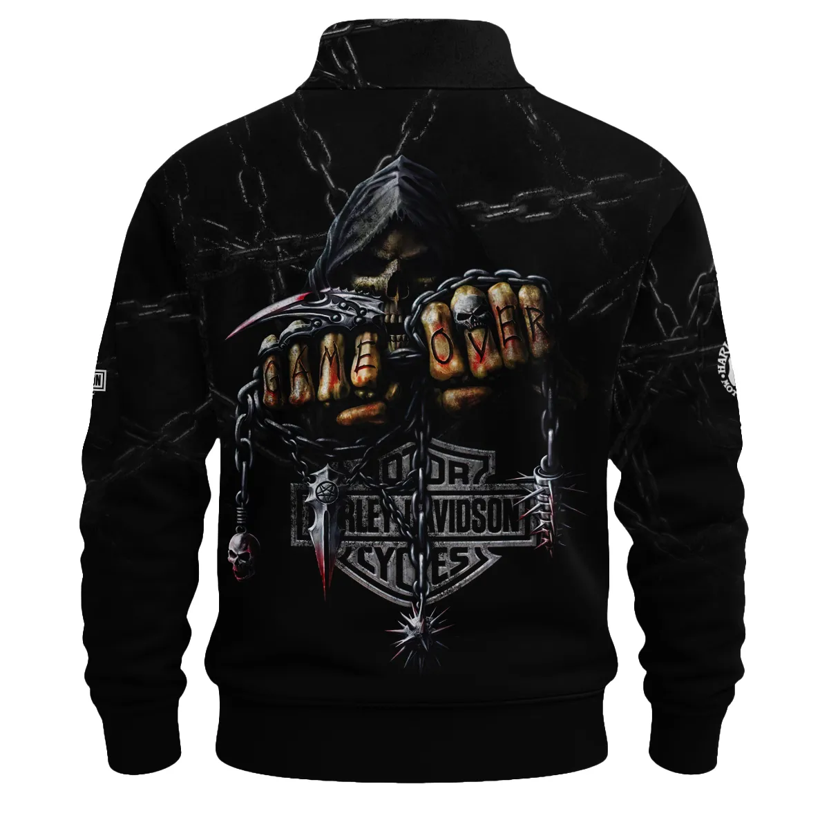 Harley-Davidson Motorcycle Sweatshirt Zipper Gift Fan Love QTHD261225AHD7-SHZ - Image 3