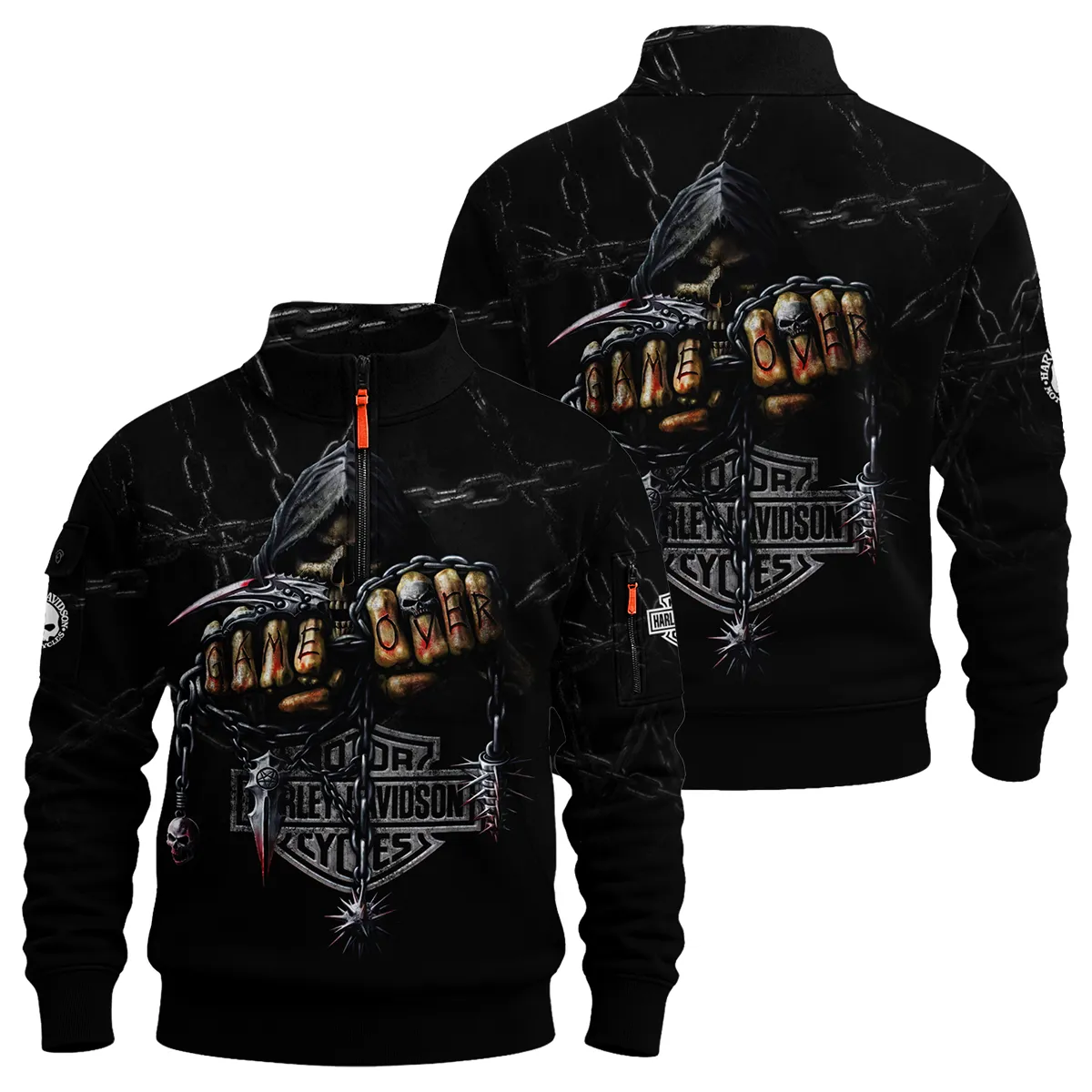 Harley-Davidson Motorcycle Sweatshirt Zipper Gift Fan Love QTHD261225AHD7-SHZ