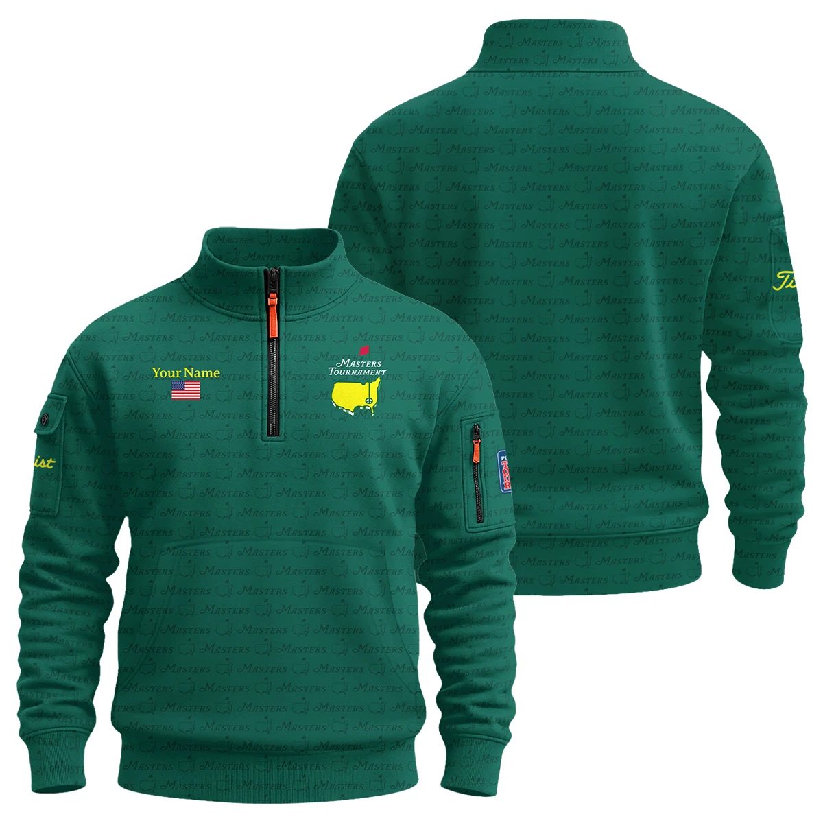 Titleist Masters Tournament Designed for True Fans Sweatshirt Zipper QTMT081025AA2TL-SHZ - Image 3