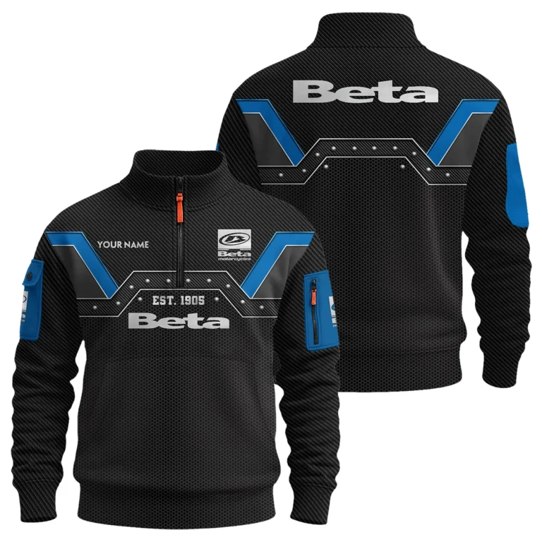 Beta Motorcycles Inspired Fan Logo Sweatshirt Zipper QTMT121025A2BTA