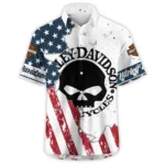 Harley-Davidson Motorcycle Inspired Fan Logo Hawaiian Shirt QTHD020725A3-HW