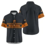 Harley-Davidson Motorcycle Inspired Fan Logo Hawaiian Shirt QTHD250725BB1-HW