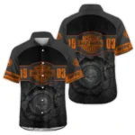 Harley-Davidson Motorcycle Inspired Fan Logo Hawaiian Shirt QTHD250725BB4-HW