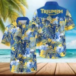 Triumph Motorcycles Exclusive Logo Hawaian Shirt QTVA210425HW03TRI
