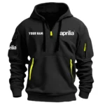 Aprilia Inspired Fan Logo Hoodie Half Zipper QTMO210825A2AM