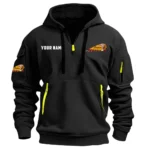 Indian Motorcycle Inspired Fan Logo Hoodie Half Zipper QTMO210825A2IND