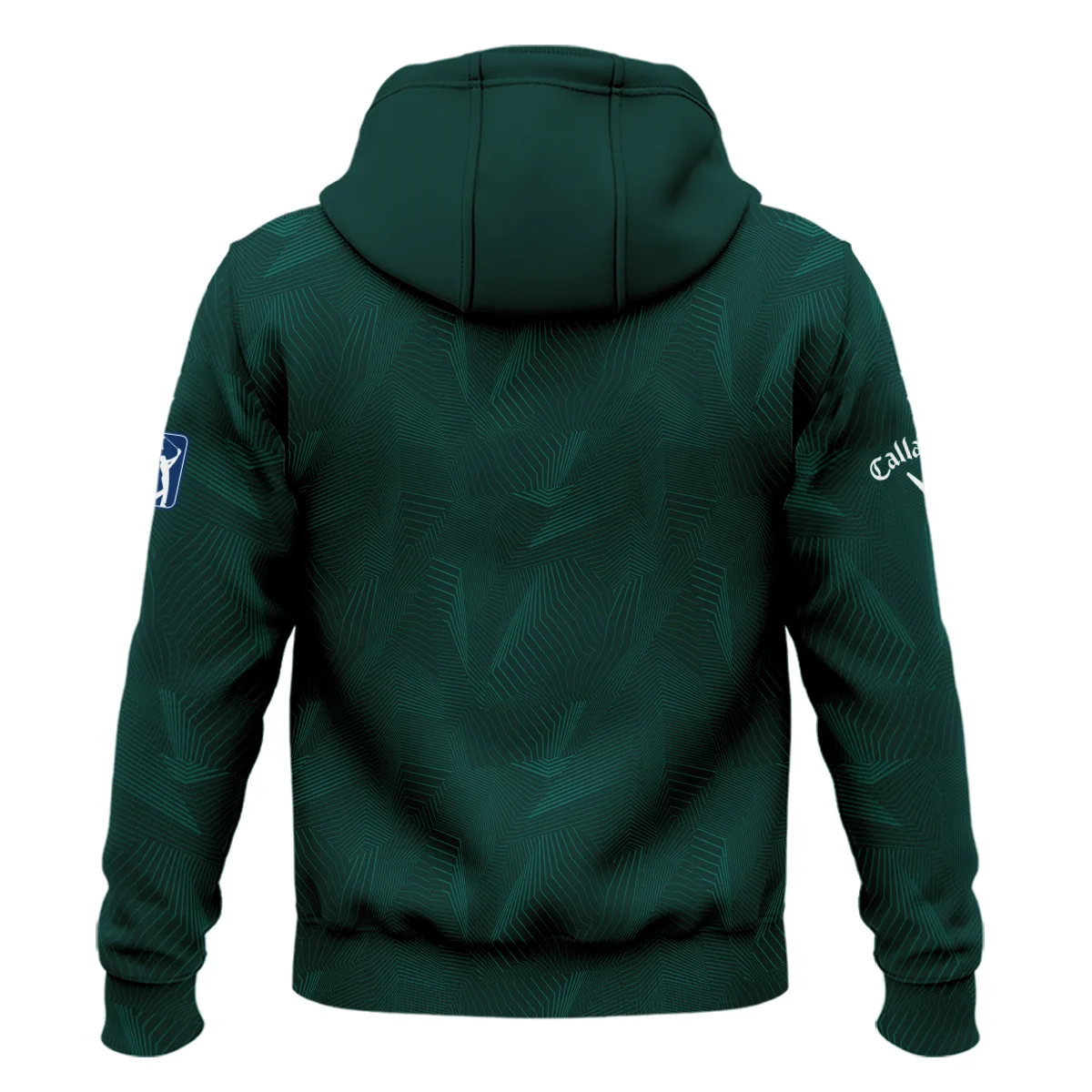 Abstract Pattern Lines Forest Green Masters Tournament Callaway Zipper Hoodie Shirt Style Classic Zipper Hoodie Shirt - Image 2