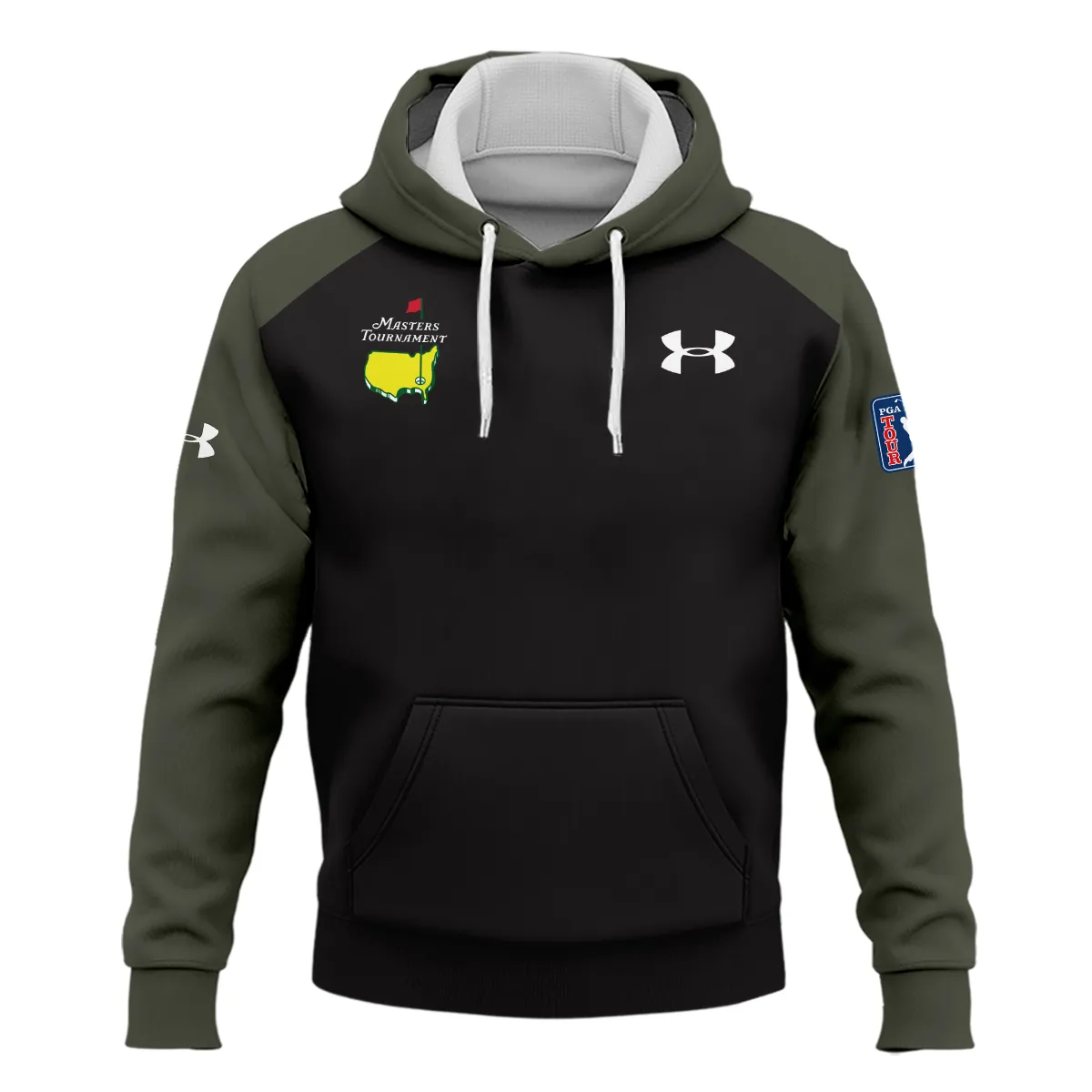 Army Green Under Armour Masters Tournament Logo Hoodie Shirt All Over Prints Gift For Fans HOMT2702TU1UAHD-AG
