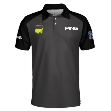 Black Ping Masters Tournament Logo Polo Shirt All Over Prints Gift For Fans HOMT2702TU1PIPL-BLA