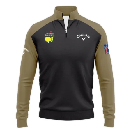Brown Callaway Masters Tournament Logo Quarter Zip Sweatshirt All Over Prints Gift For Fans HOMT2702TU1CLWQTJ-BRO