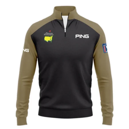 Brown Ping Masters Tournament Logo Quarter Zip Sweatshirt All Over Prints Gift For Fans HOMT2702TU1PIQTJ-BRO