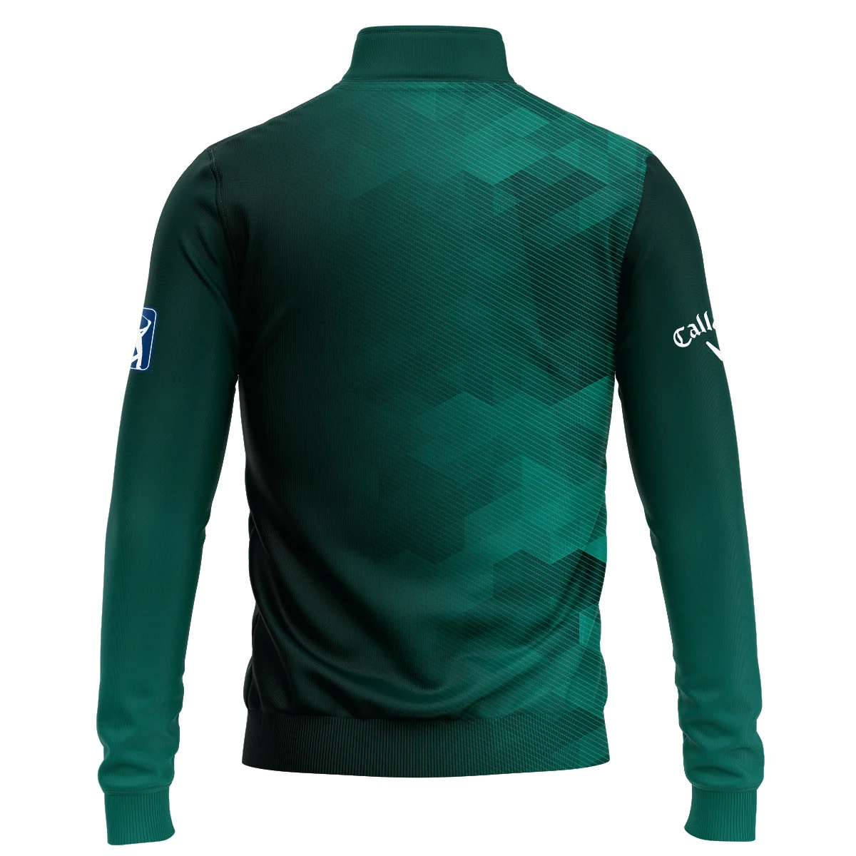 Callaway Golf Sport Dark Green Gradient Abstract Background Masters Tournament Quarter Zip Sweatshirt Style Classic Quarter Zip Sweatshirt - Image 2