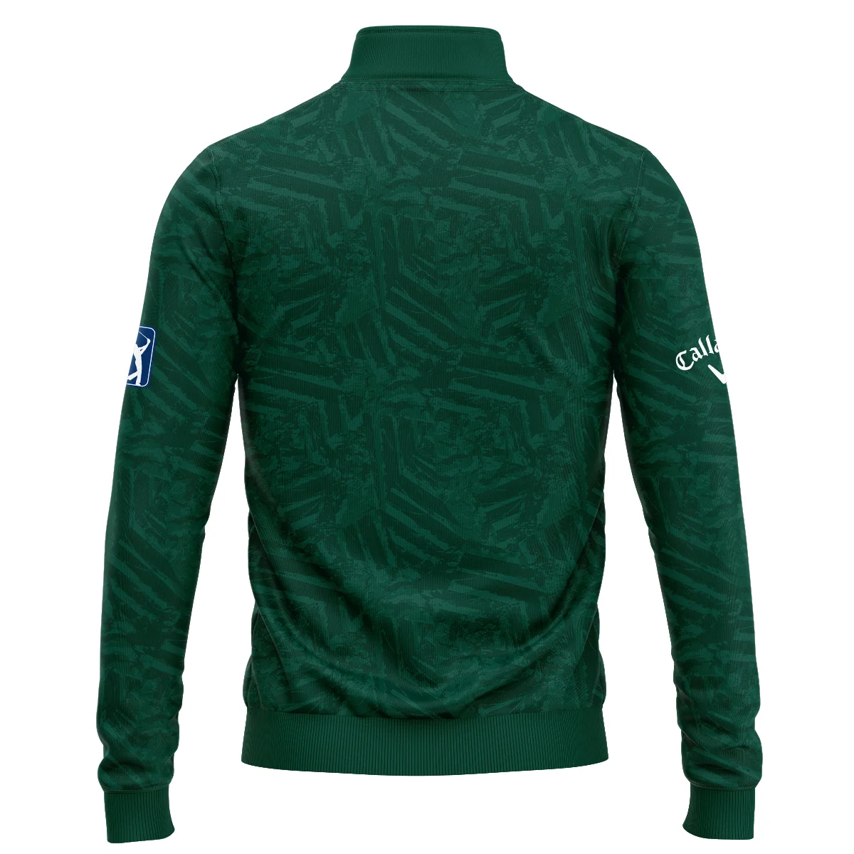 Callaway Masters Tournament Green Stratches Seamless Pattern Quarter Zip Sweatshirt Style Classic Quarter Zip Sweatshirt - Image 2