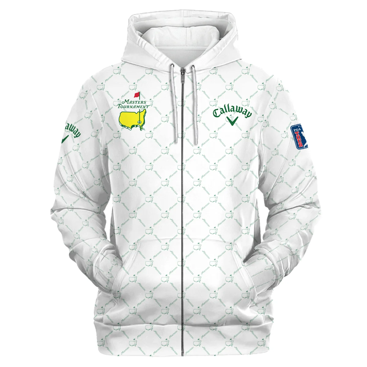 Callaway Masters Tournament Logo Zipper Hoodie Shirt All Over Prints HOMT111224A1CLWZHD