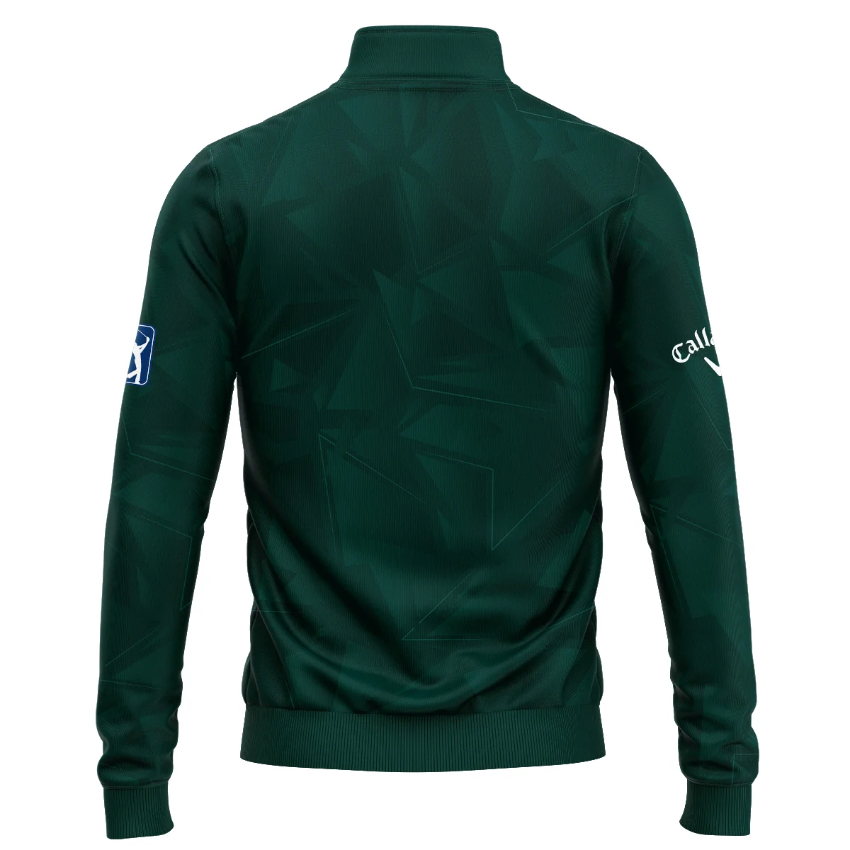 Dark Green Abstract Sport Masters Tournament Callaway Quarter Zip Sweatshirt Style Classic Quarter Zip Sweatshirt - Image 2