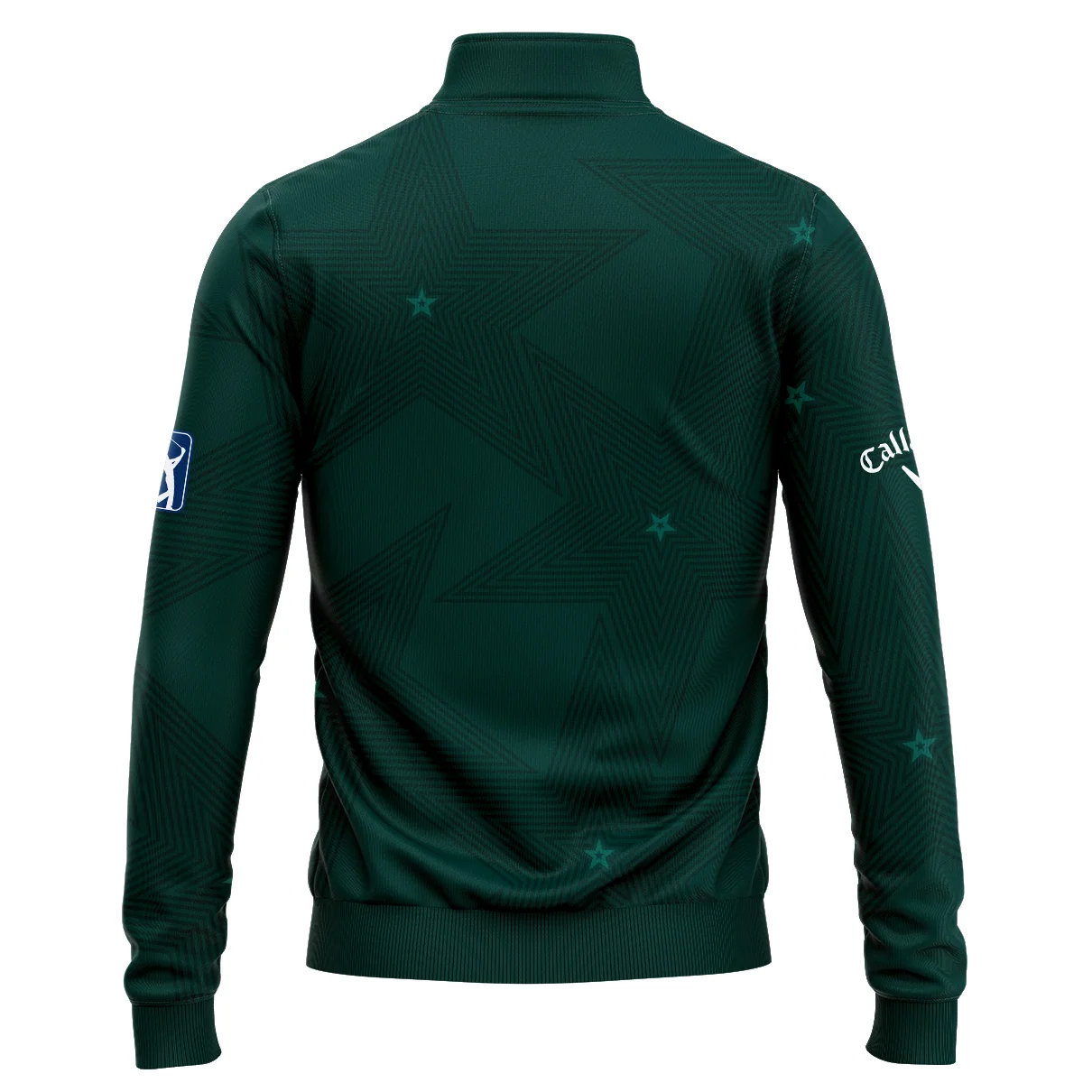 Dark Green Background Masters Tournament Callaway Quarter Zip Sweatshirt Style Classic Quarter Zip Sweatshirt - Image 2