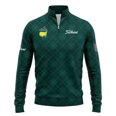 Golf Geometric Pattern Green Masters Tournament Titleist Quarter Zip Sweatshirt Style Classic Quarter Zip Sweatshirt