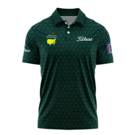 Golf Masters Tournament Titleist Polo Shirt Logo Pattern Gold Green Golf Sports All Over Print Polo Shirt For Men