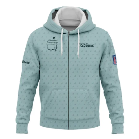 Golf Pattern Masters Tournament Titleist Zipper Hoodie Shirt Cyan Pattern All Over Print Zipper Hoodie Shirt