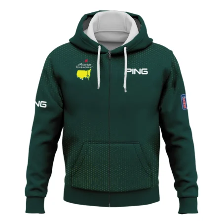 Golf Sport Masters Tournament Ping Zipper Hoodie Shirt Sports Dinamond Shape Dark Green Zipper Hoodie Shirt