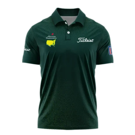 Golf Sport Masters Tournament Titleist Polo Shirt Sports Dinamond Shape Dark Green Polo Shirt For Men