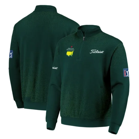 Golf Sport Masters Tournament Titleist Quarter Zip Sweatshirt Sports Dinamond Shape Dark Green Quarter Zip Sweatshirt
