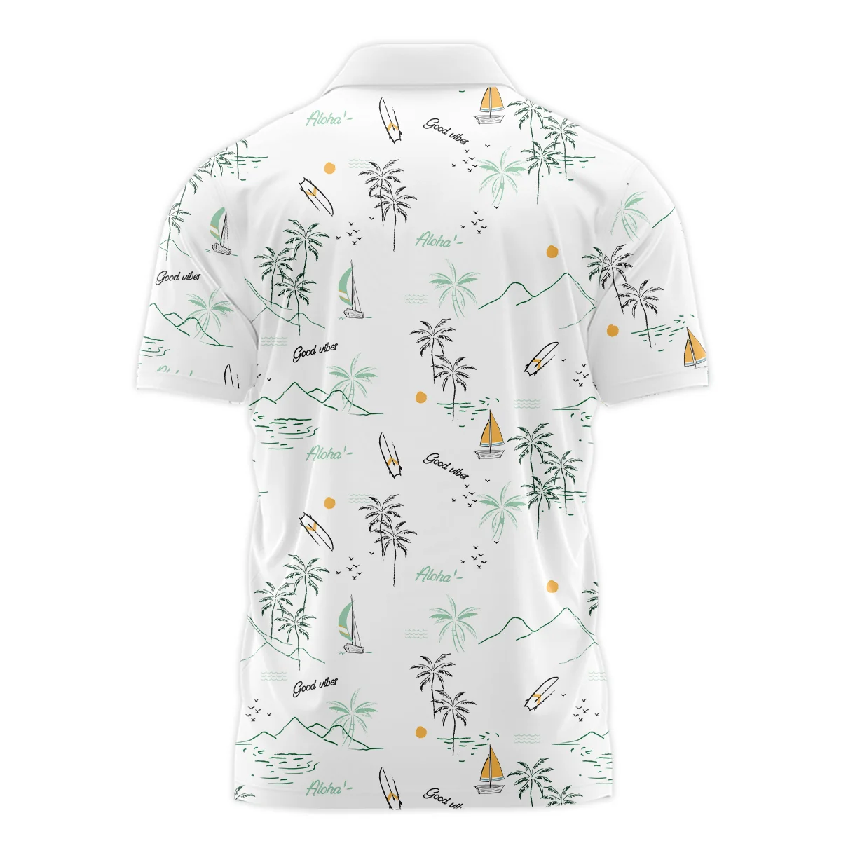 Island Seamless Pattern Golf Masters Tournament Ping Polo Shirt Style Classic Polo Shirt For Men - Image 2