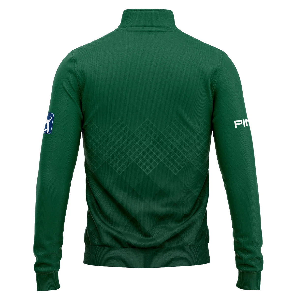Masters Tournament Ping Gradient Dark Green Pattern Quarter Zip Sweatshirt Style Classic Quarter Zip Sweatshirt - Image 2