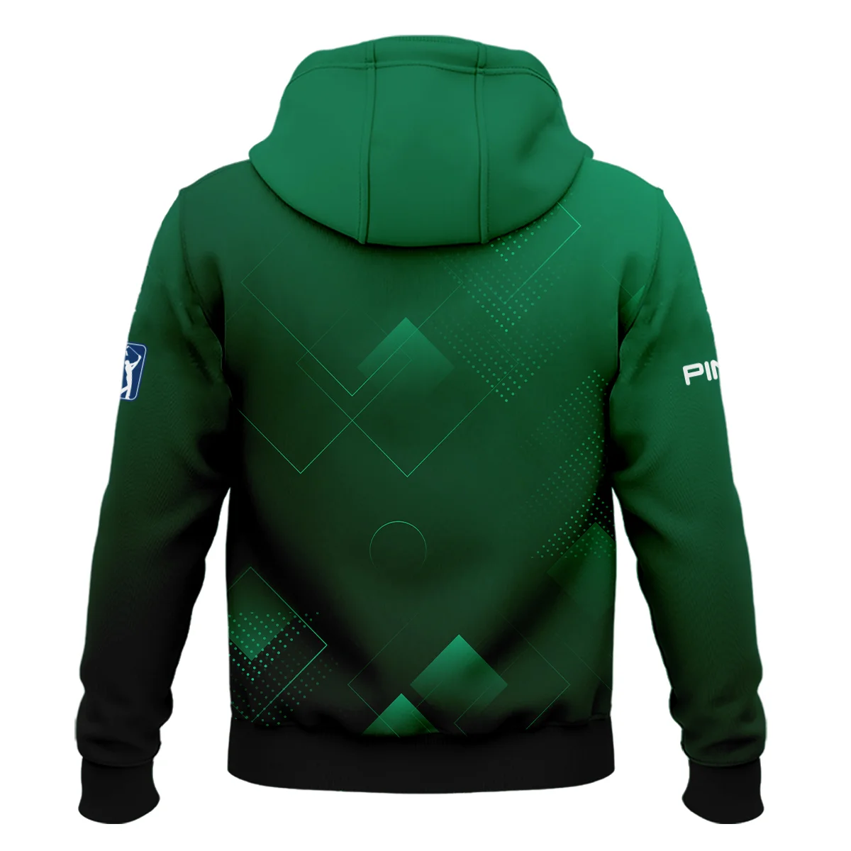 Masters Tournament Ping Hoodie Shirt Golf Sports Green Abstract Geometric Hoodie Shirt - Image 2