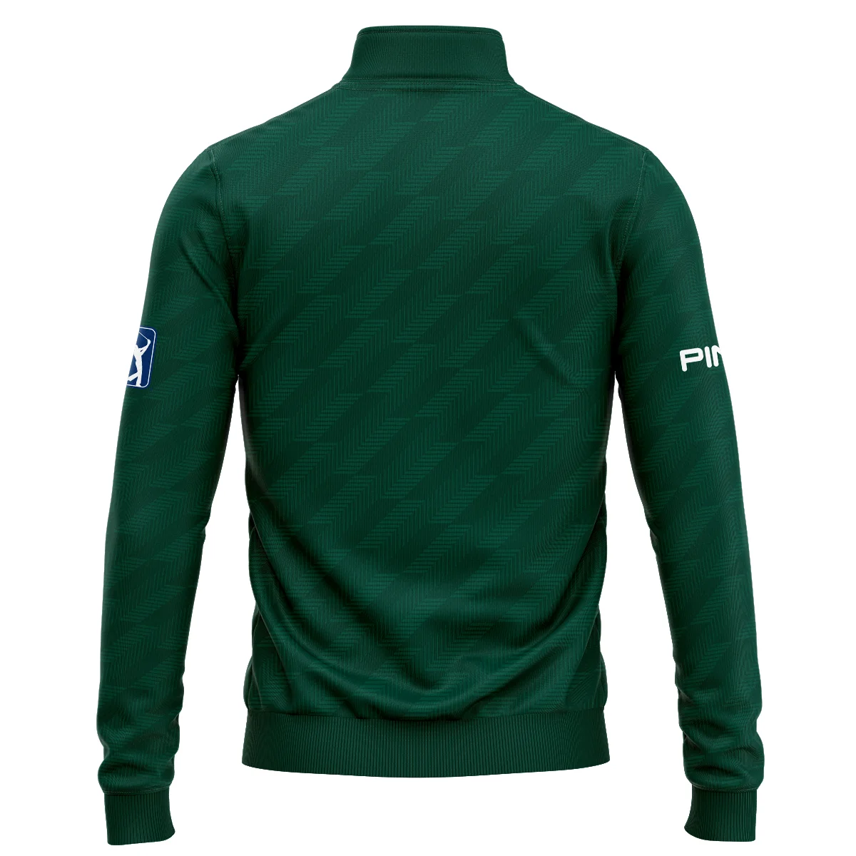 Masters Tournament Ping Star Dark Green Pattern Quarter Zip Sweatshirt Style Classic Quarter Zip Sweatshirt - Image 2