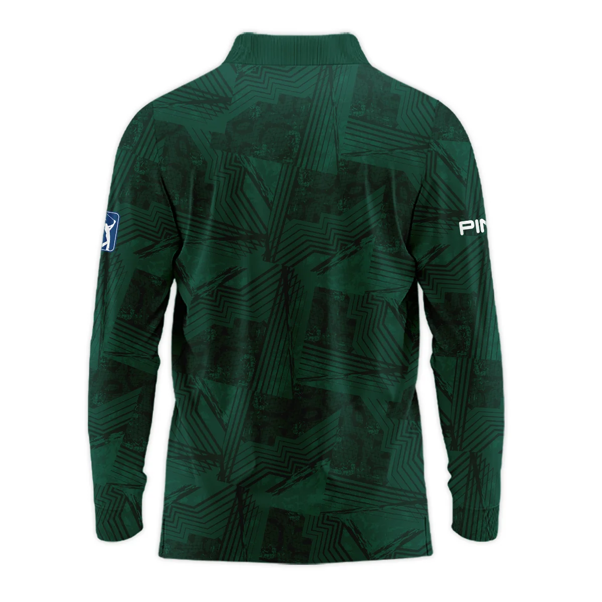 Masters Tournament Ping Sublimation Sports Dark Green Long Polo Shirt Style Classic Long Polo Shirt For Men - Image 2