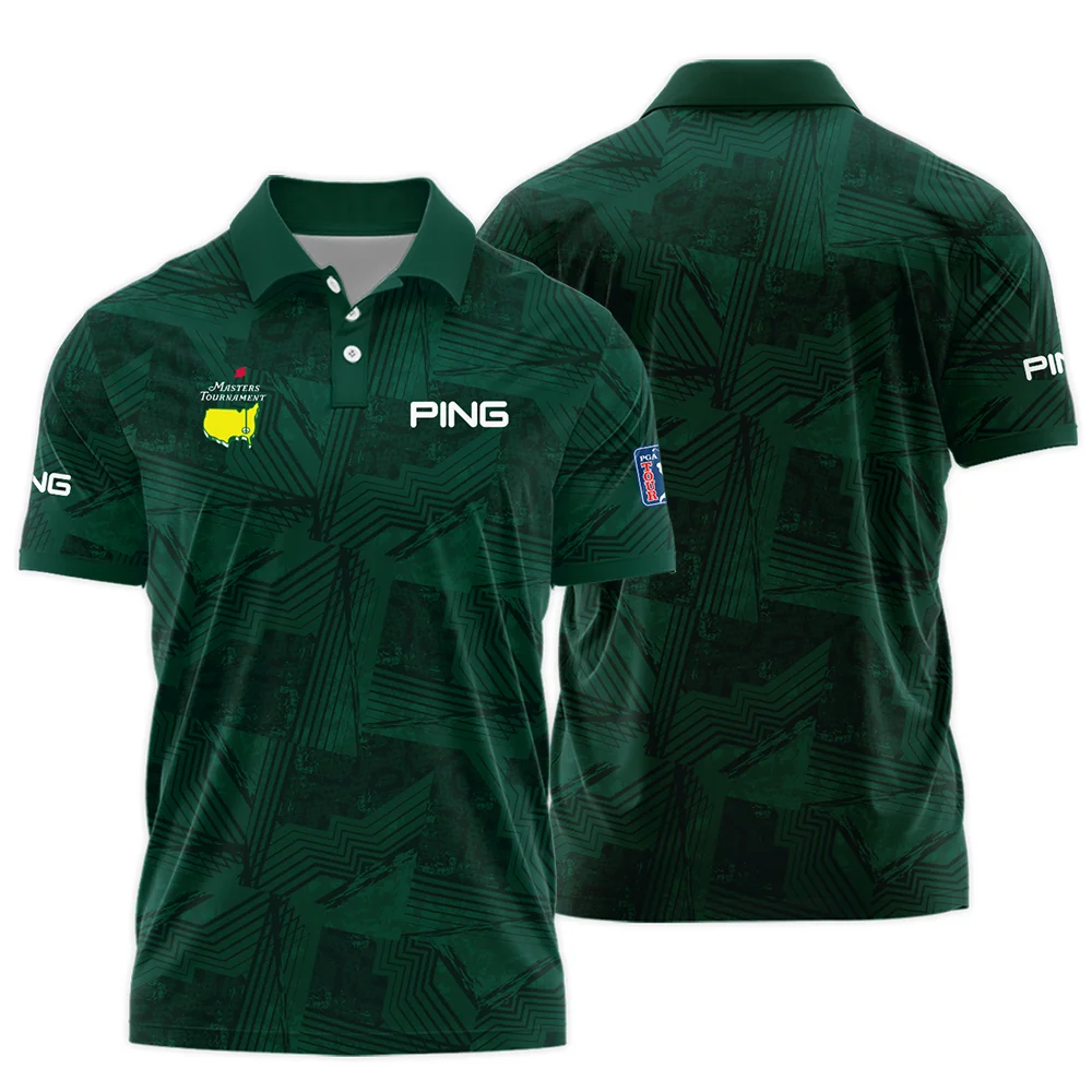 Masters Tournament Ping Sublimation Sports Dark Green Polo Shirt Style Classic Polo Shirt For Men - Image 3