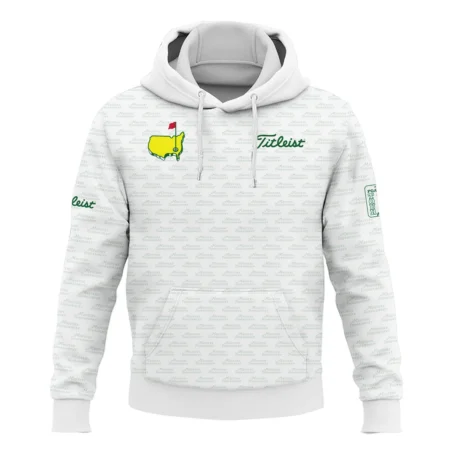 Masters Tournament Titleist Golf Hoodie Shirt Logo Text Pattern White Green Golf Sports All Over Print Hoodie Shirt