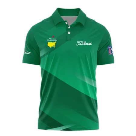 Masters Tournament Titleist Golf Polo Shirt Green Gradient Pattern Sports All Over Print Polo Shirt For Men
