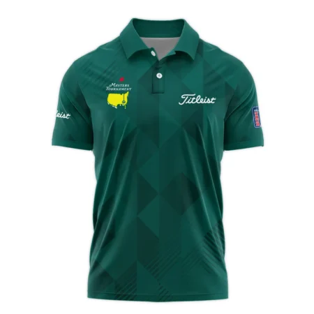 Masters Tournament Titleist Golf Sport Polo Shirt Sports Triangle Abstract Green Polo Shirt For Men