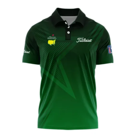 Masters Tournament Titleist Polo Shirt Dark Green Gradient Star Pattern Golf Sports Polo Shirt For Men
